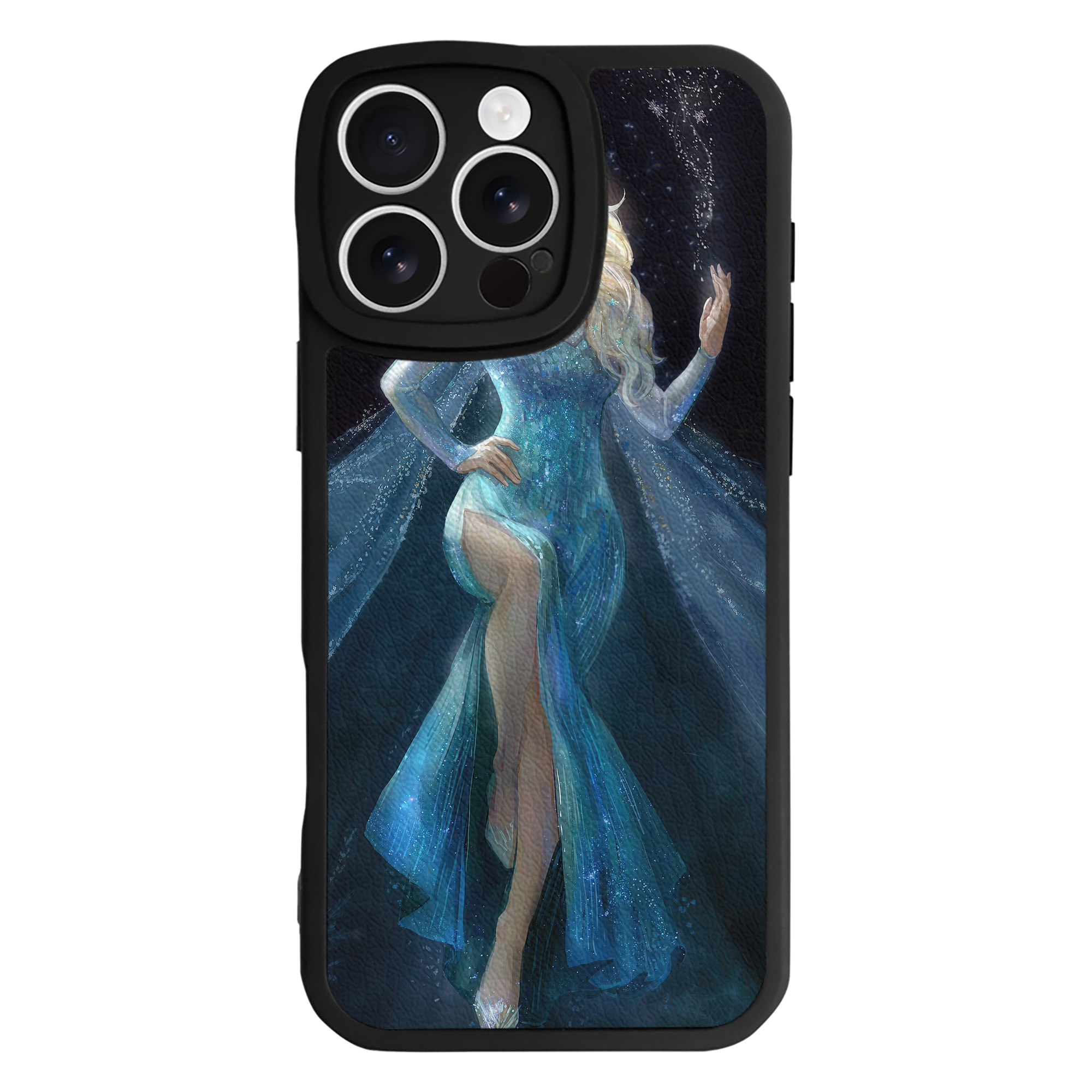 （画像用） アナと雪の女王 アンナ エルサ Frozen Anna Elsa 【iPhone 16シリーズ対応】シリコンスマホケース（レザー調） 材質：シリコン